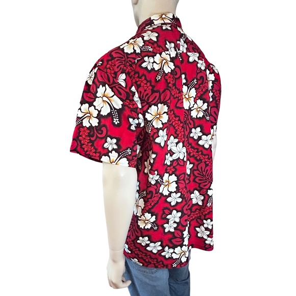 Hilo Hattie Vtg Hawaiian Tiki Shirt Full Button Front handsome colour mix NWOT - Picture 5 of 16